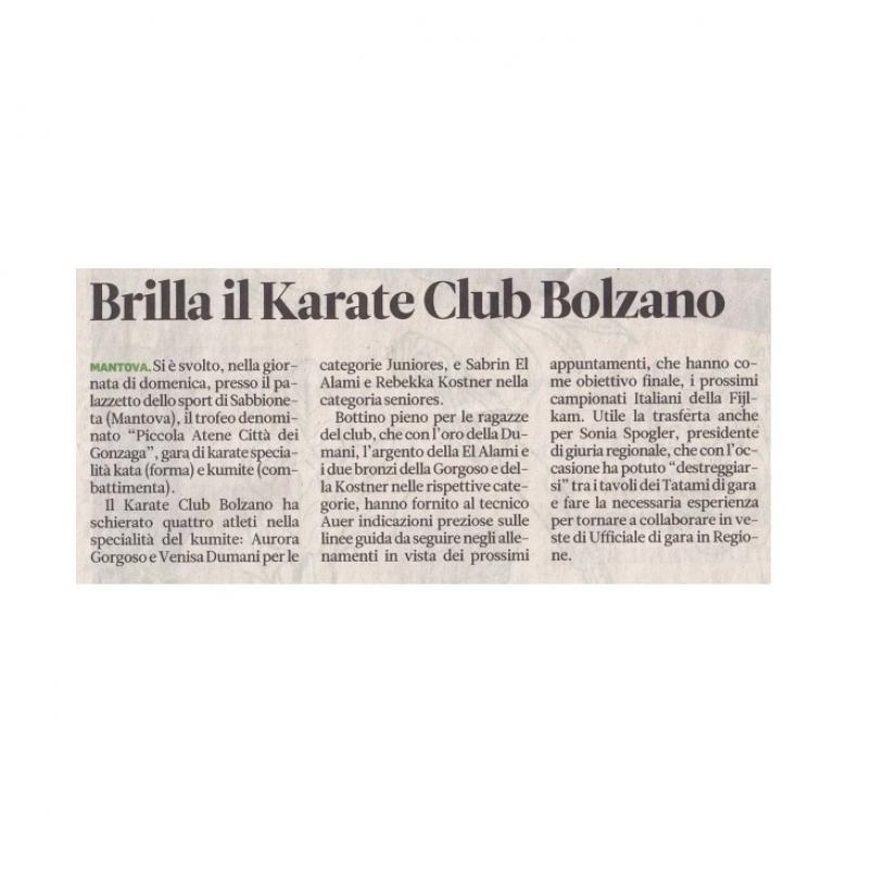 Complimenti alla nostra studentessa-atleta DUMANI VENISA che vince l'oro nella gara di Karate a Mantova al torneo 'Piccola Atene Città dei Gonzaga' !