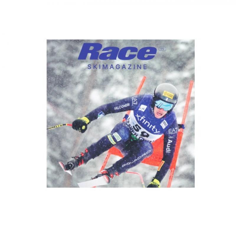 COPERTINA della rivista sportiva RACE - Skimagazine con all'interno l'intervista al nostro sciatore studente-atleta Luca Loranzi !