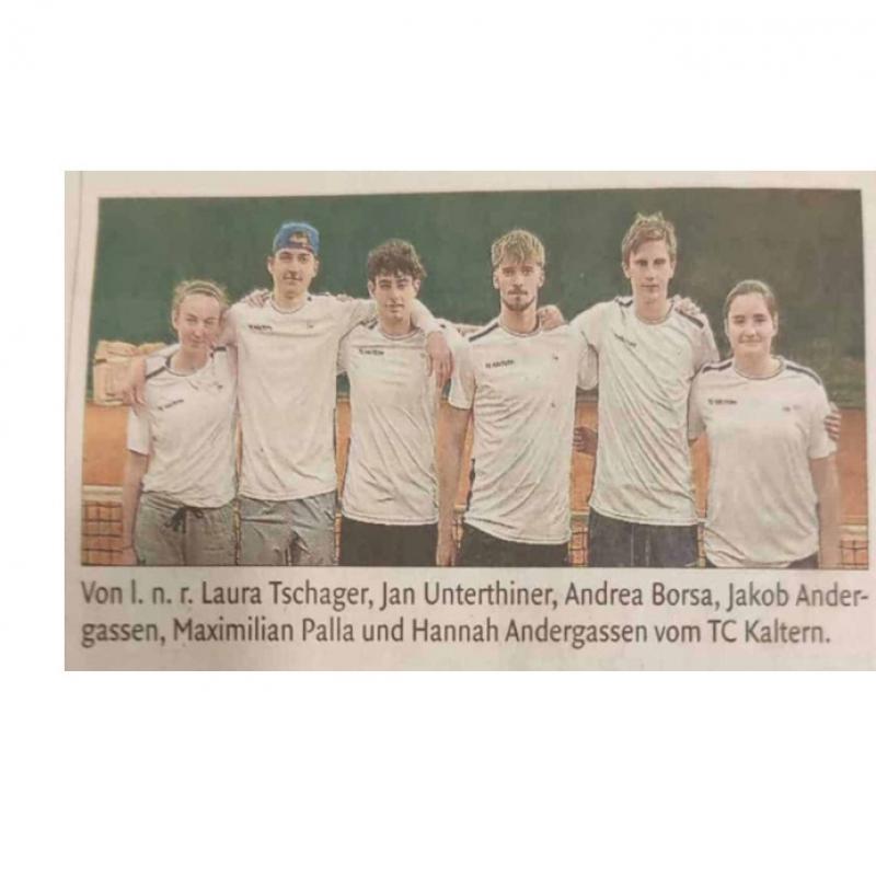 BORSA ANDREA: il nostro studente-atleta di classe 3A vince la Südtirol Cup con il TC Caldaro Tennis !