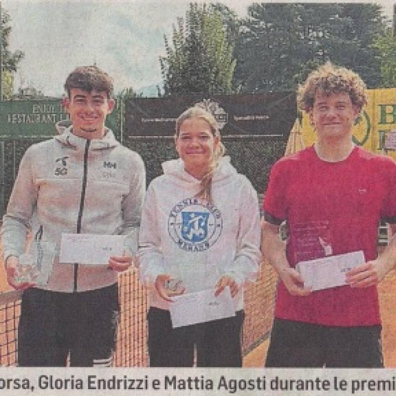 Continua l’ottima stagione del nostra tennista Andra Borsa 4A, che ha raggiunto la finale del Memorial Celesti e Tubaro organizzato dal Tc. Comune di Bolzano.