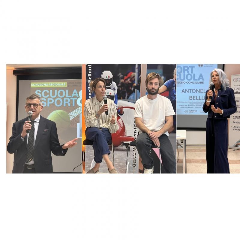 SCUOLA&SPORT - SPORT&SCUOLA Il Liceo Scientifico Sportivo G.Toniolo ha celebrato i 25 anni dall’avvio del modello di gestione dello studente atleta di alto livello. Sono intervenuti: il Presidente del Consiglio Provinciale Angelo Gennaccaro, il Vice Presidente della Provincia Marco Galateo e l'Assessore all’edilizia e patrimonio Christian Bianchi.